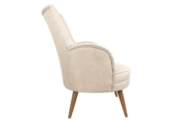 Nojatuoli Mccalib Käsinojilla - Beige - Huonekalut - Tuoli & nojatuoli - Nojatuoli & lepotuoli