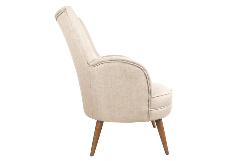 Nojatuoli Mccalib Käsinojilla - Beige - Huonekalut - Tuoli & nojatuoli - Nojatuoli & lepotuoli