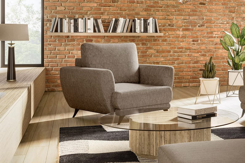 Nojatuoli Megisti - Beige - Huonekalut - Tuoli & nojatuoli - Nojatuoli & lepotuoli