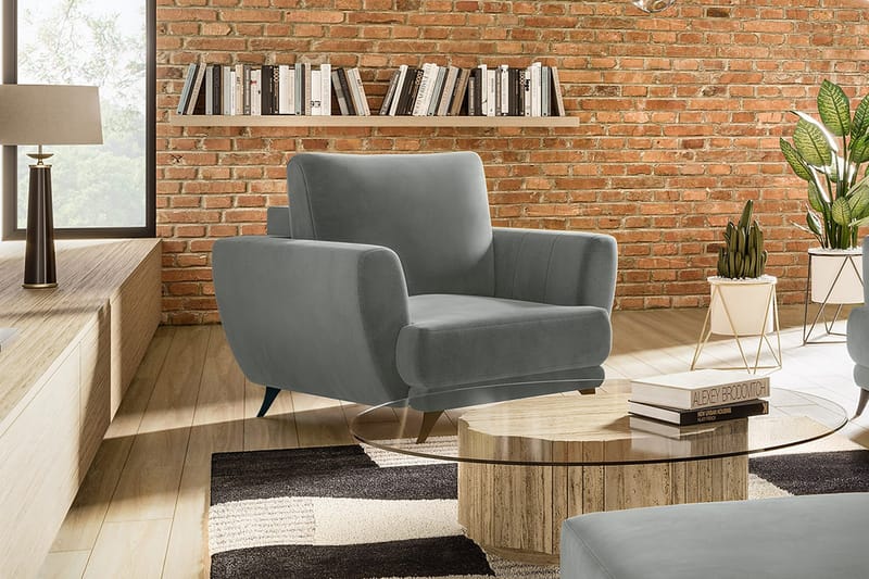 Nojatuoli Megisti - Harmaa - Huonekalut - Tuoli & nojatuoli - Nojatuoli & lepotuoli