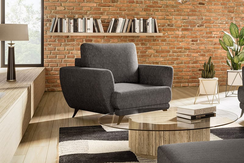 Nojatuoli Megisti - Tummanharmaa - Huonekalut - Tuoli & nojatuoli - Nojatuoli & lepotuoli