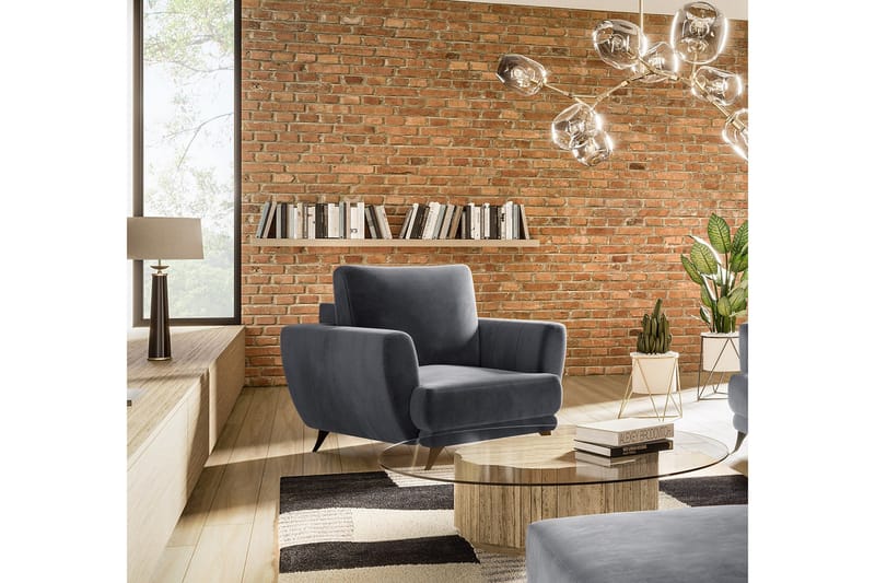 Nojatuoli Megisti - Tummanharmaa - Huonekalut - Tuoli & nojatuoli - Nojatuoli & lepotuoli