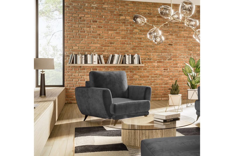 Nojatuoli Megisti - Tummanharmaa - Huonekalut - Tuoli & nojatuoli - Nojatuoli & lepotuoli