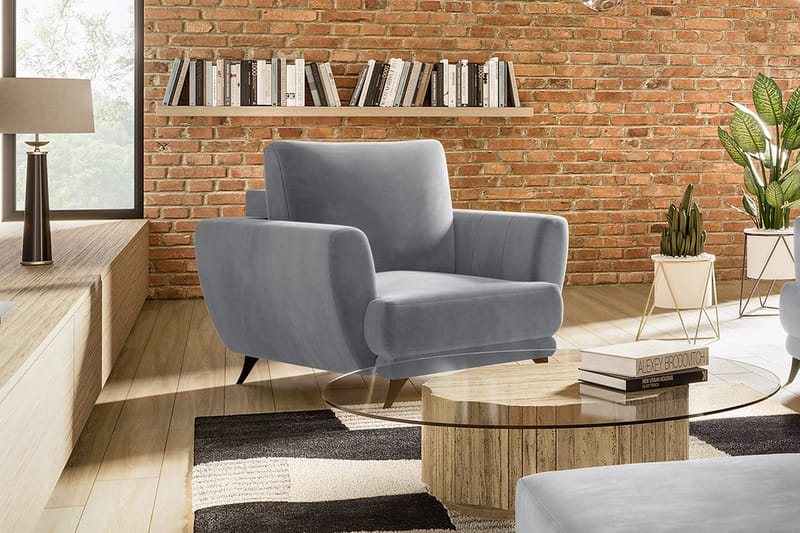 Nojatuoli Megisti - Vaaleanharmaa - Huonekalut - Tuoli & nojatuoli - Nojatuoli & lepotuoli