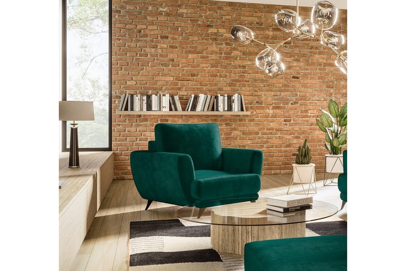 Nojatuoli Megisti - Vihreä - Huonekalut - Tuoli & nojatuoli - Nojatuoli & lepotuoli