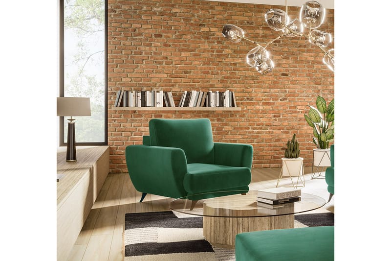 Nojatuoli Megisti - Vihreä - Huonekalut - Tuoli & nojatuoli - Nojatuoli & lepotuoli