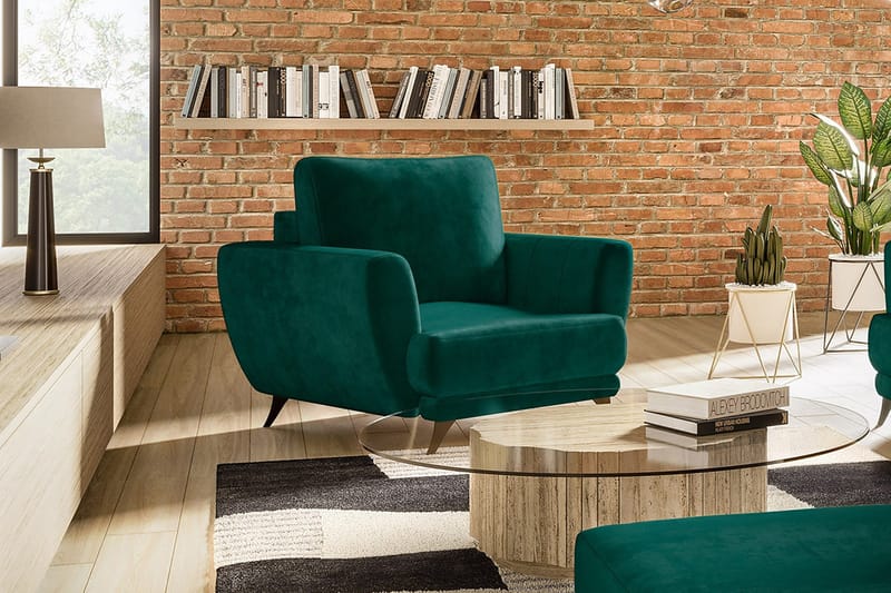 Nojatuoli Megisti - Vihreä - Huonekalut - Tuoli & nojatuoli - Nojatuoli & lepotuoli