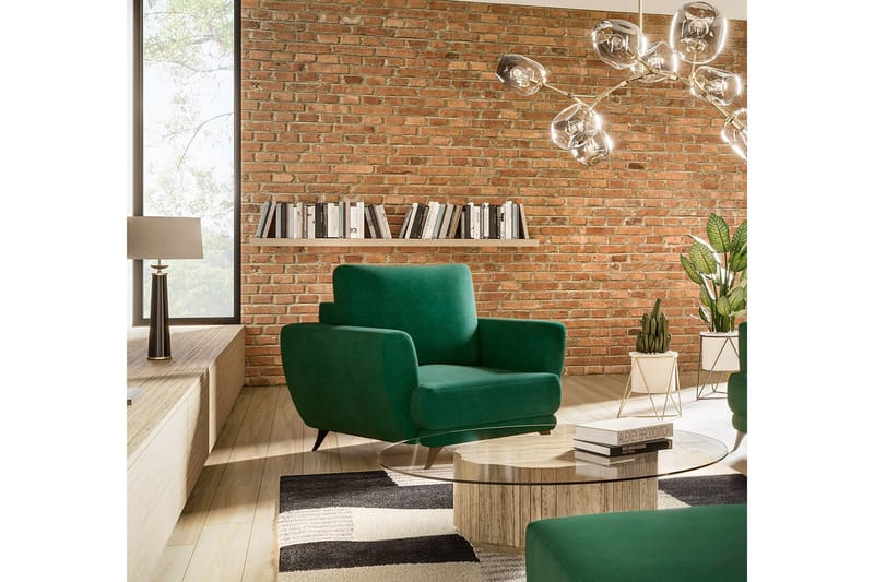 Nojatuoli Megisti - Vihreä - Huonekalut - Tuoli & nojatuoli - Nojatuoli & lepotuoli