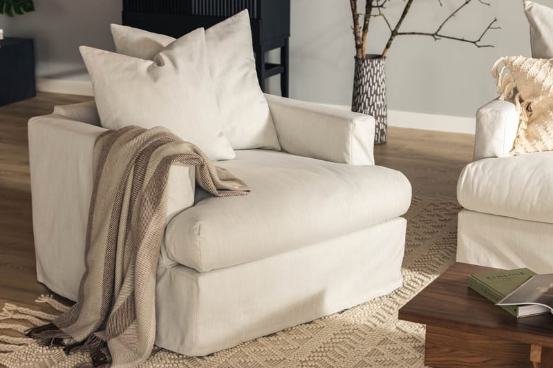 Nojatuoli Menard - Beige - Huonekalut - Tuoli & nojatuoli - Nojatuoli & lepotuoli