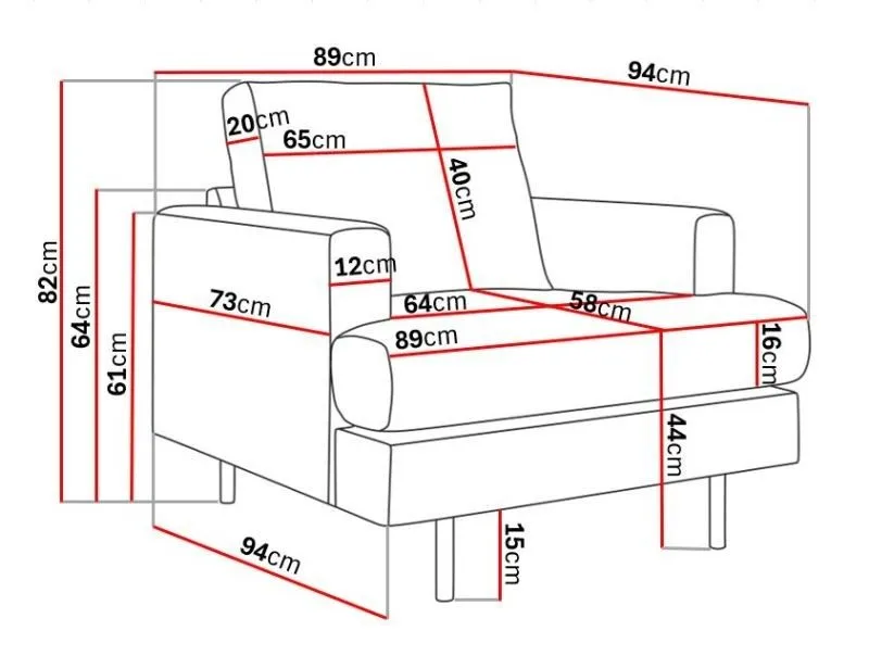 Nojatuoli Menard  Compact - Vaaleanharmaa - Huonekalut - Tuoli & nojatuoli - Nojatuoli & lepotuoli