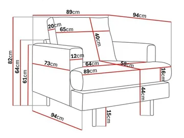 Nojatuoli Menard  Compact - Vihreä - Huonekalut - Tuoli & nojatuoli - Nojatuoli & lepotuoli - Samettinojatuoli