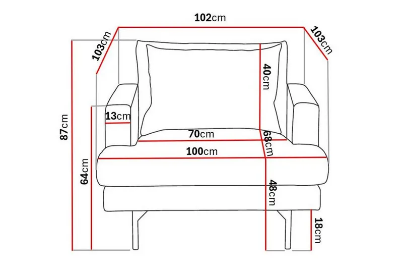Nojatuoli Menard - Tummanharmaa - Huonekalut - Tuoli & nojatuoli - Nojatuoli & lepotuoli