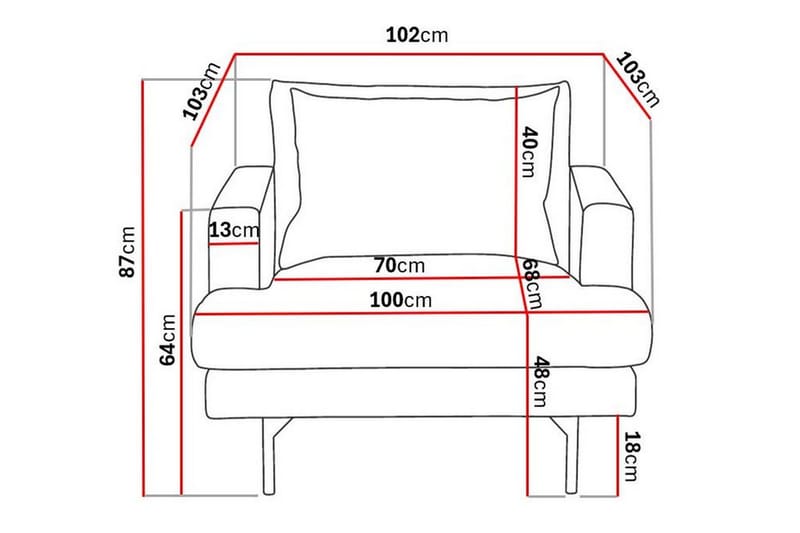 Nojatuoli Menard - Huonekalut - Tuoli & nojatuoli - Nojatuoli & lepotuoli