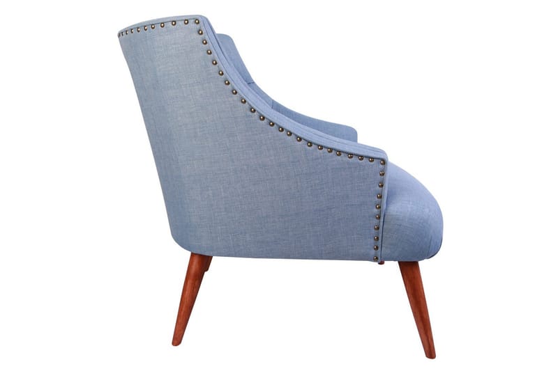 Nojatuoli Montiela - Indigonsininen/Luonnonväri - Huonekalut - Tuoli & nojatuoli - Nojatuoli & lepotuoli