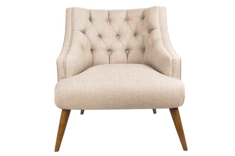 Nojatuoli Montiela - Kermanvalkoinen/Luonnonväri - Huonekalut - Tuoli & nojatuoli - Nojatuoli & lepotuoli