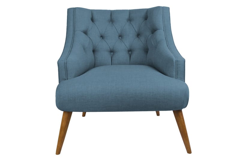 Nojatuoli Montiela - Tummansininen/Luonnonväri - Huonekalut - Tuoli & nojatuoli - Nojatuoli & lepotuoli