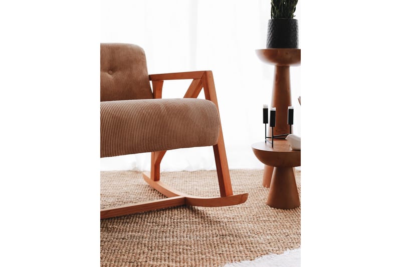 Nojatuoli Muskuran - Camel - Huonekalut - Tuoli & nojatuoli - Pyörivät tuolit & keinutuoli