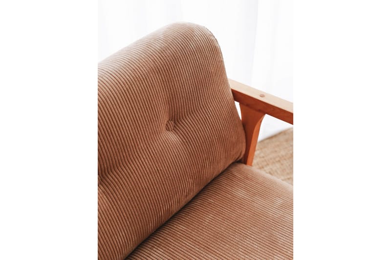 Nojatuoli Muskuran - Camel - Huonekalut - Tuoli & nojatuoli - Pyörivät tuolit & keinutuoli