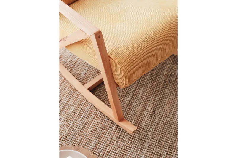 Nojatuoli Muskuran - Keltainen - Huonekalut - Tuoli & nojatuoli - Pyörivät tuolit & keinutuoli