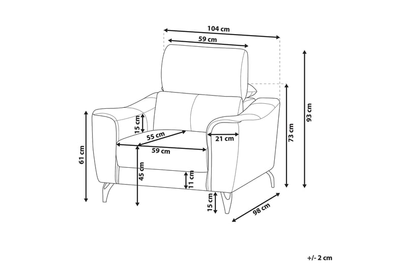 Nojatuoli Myah - Ruskea - Huonekalut - Tuoli & nojatuoli - Nojatuoli & lepotuoli