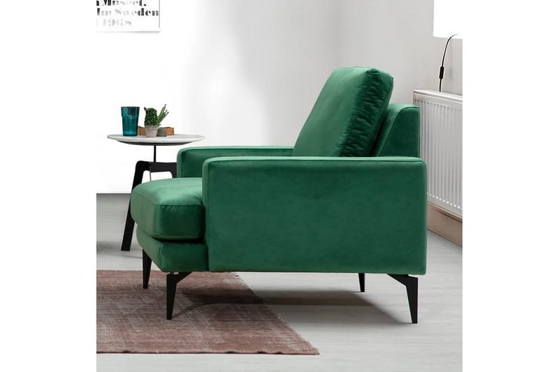 Nojatuoli Naiomy - Vihreä/Musta - Huonekalut - Tuoli & nojatuoli - Nojatuoli & lepotuoli