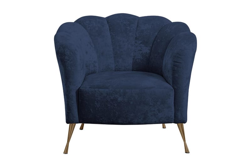 Nojatuoli Naspur, Sametti/Sininen/Kulta