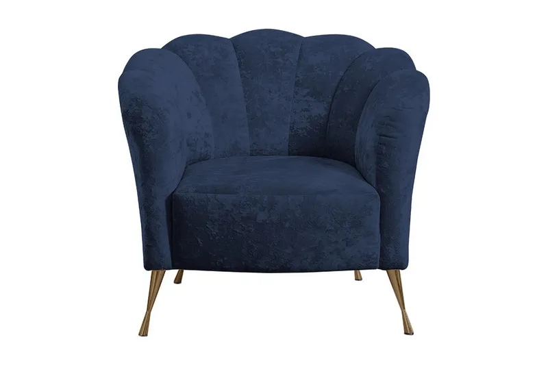 Nojatuoli Naspur, Sametti/Sininen/Kulta