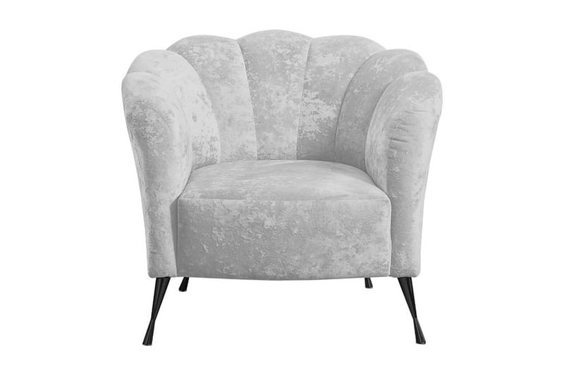 Nojatuoli Naspur - Sametti/Valkoinen/Musta Kromi - Huonekalut - Tuoli & nojatuoli - Nojatuoli & lepotuoli - Samettinojatuoli