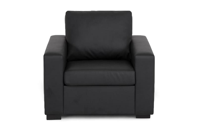 Nojatuoli Nevada - Musta Keinonahka - Huonekalut - Tuoli & nojatuoli - Nojatuoli & lepotuoli