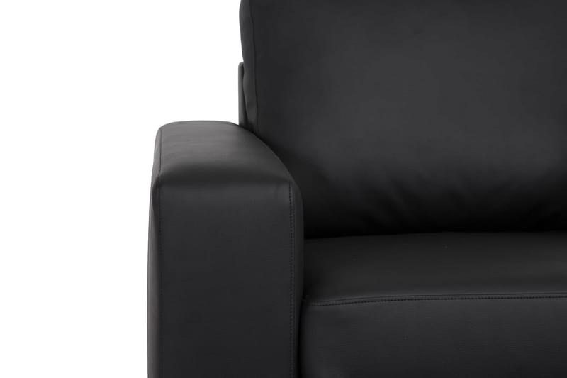 Nojatuoli Nevada - Musta Keinonahka - Huonekalut - Tuoli & nojatuoli - Nojatuoli & lepotuoli