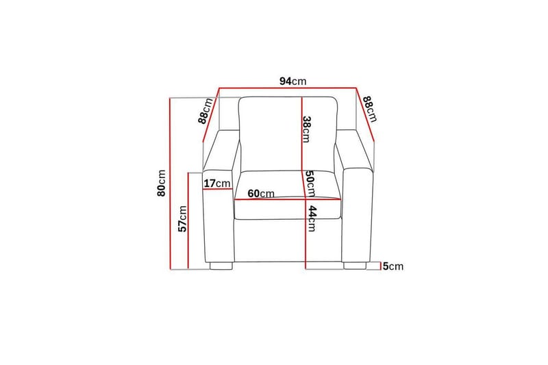 Nojatuoli Nevada - Ruskea - Huonekalut - Tuoli & nojatuoli - Nojatuoli & lepotuoli