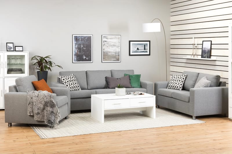 Nojatuoli Nevada - Vaaleanharmaa - Huonekalut - Tuoli & nojatuoli - Nojatuoli & lepotuoli