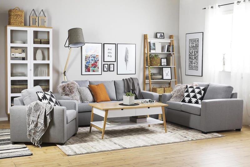 Nojatuoli Nevada - Vaaleanharmaa - Huonekalut - Tuoli & nojatuoli - Nojatuoli & lepotuoli