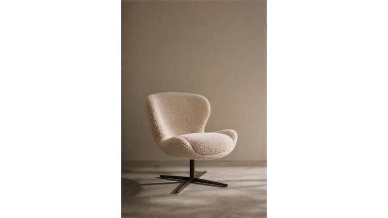 Nojatuoli NFG Molli, kääntyvä Beige - Beige - Huonekalut - Tuoli & nojatuoli - Nojatuoli & lepotuoli - Nojatuoli rahilla