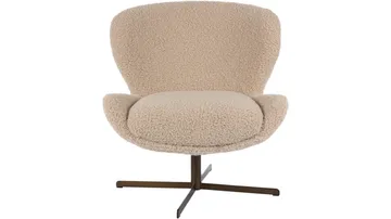 Nojatuoli NFG Molli, kääntyvä Beige - Beige - Huonekalut - Tuoli & nojatuoli - Nojatuoli & lepotuoli - Nojatuoli rahilla