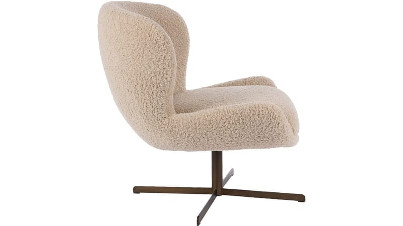 Nojatuoli NFG Molli, kääntyvä Beige - Beige - Huonekalut - Tuoli & nojatuoli - Nojatuoli & lepotuoli - Nojatuoli rahilla