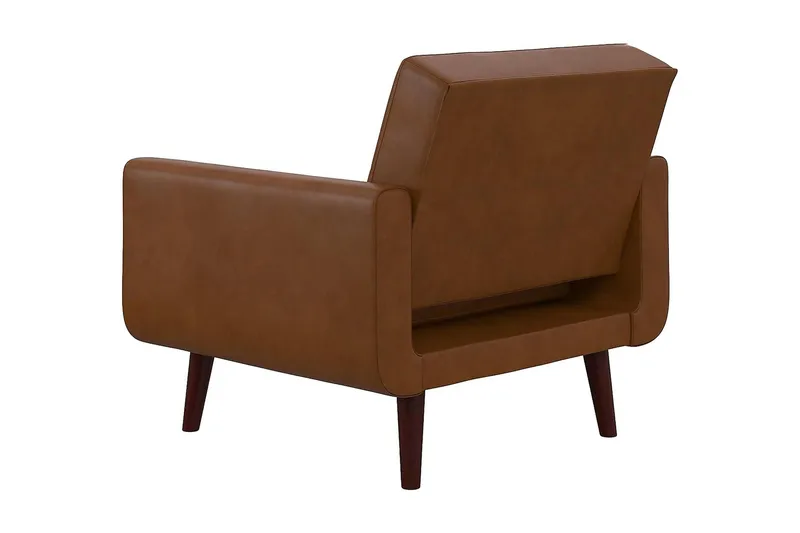 Nojatuoli Nola Keinonahka/Vaaleanruskea - Dorel Home - Huonekalut - Tuoli & nojatuoli - Nojatuoli & lepotuoli - Nahkainen nojatuoli