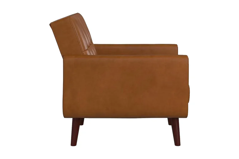 Nojatuoli Nola Keinonahka/Vaaleanruskea - Dorel Home - Huonekalut - Tuoli & nojatuoli - Nojatuoli & lepotuoli - Nahkainen nojatuoli