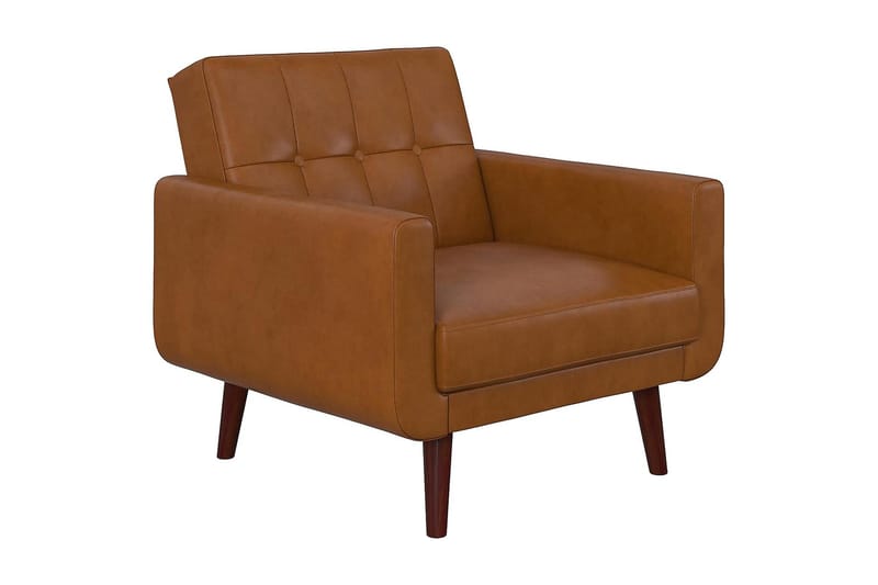 Nojatuoli Nola Keinonahka/Vaaleanruskea - Dorel Home - Huonekalut - Tuoli & nojatuoli - Nojatuoli & lepotuoli - Nahkainen nojatuoli