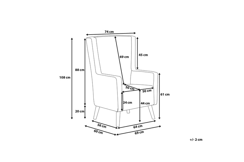 Nojatuoli Oneida - Vihreä - Huonekalut - Tuoli & nojatuoli - Nojatuoli & lepotuoli