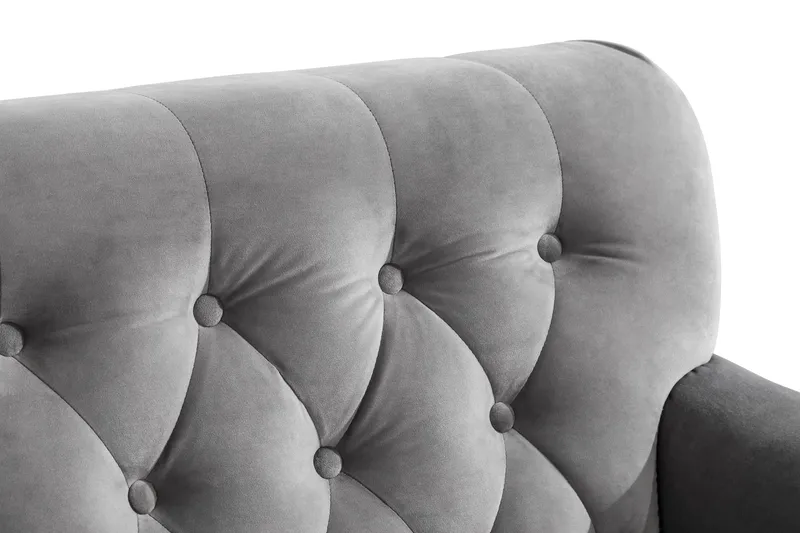 Nojatuoli jalkarahilla New Castle - Hopeanharmaa - Huonekalut - Tuoli & nojatuoli - Nojatuoli & lepotuoli - Howard-nojatuolit