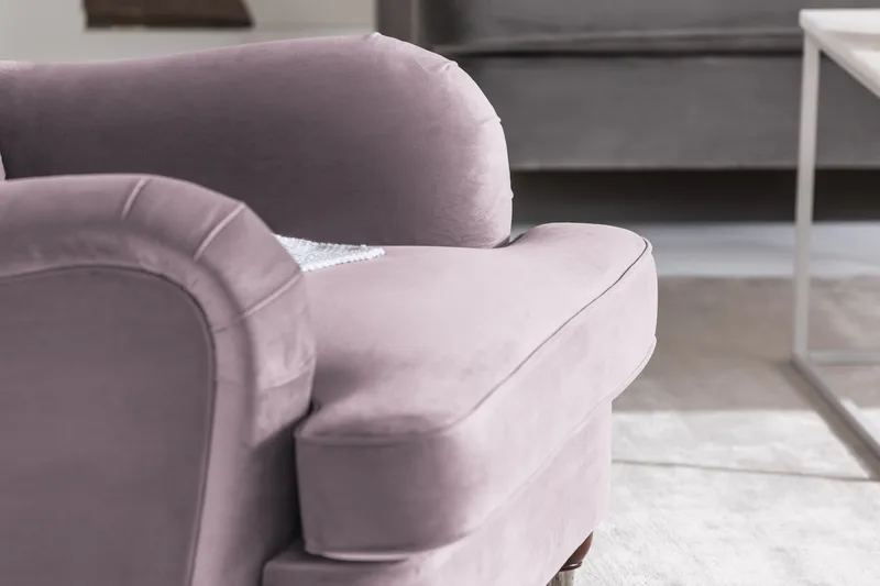 Nojatuoli jalkarahilla New Castle - Liila - Huonekalut - Tuoli & nojatuoli - Nojatuoli & lepotuoli - Howard-nojatuolit