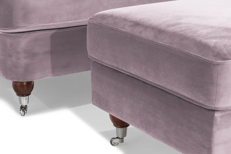 Nojatuoli jalkarahilla New Castle - Liila - Huonekalut - Tuoli & nojatuoli - Nojatuoli & lepotuoli - Howard-nojatuolit