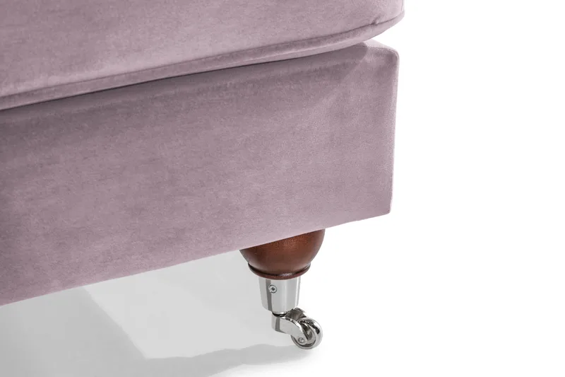 Nojatuoli jalkarahilla New Castle - Liila - Huonekalut - Tuoli & nojatuoli - Nojatuoli & lepotuoli - Howard-nojatuolit