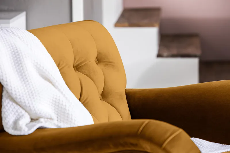 Nojatuoli jalkarahilla New Castle - Meripihka - Huonekalut - Tuoli & nojatuoli - Nojatuoli & lepotuoli - Howard-nojatuolit