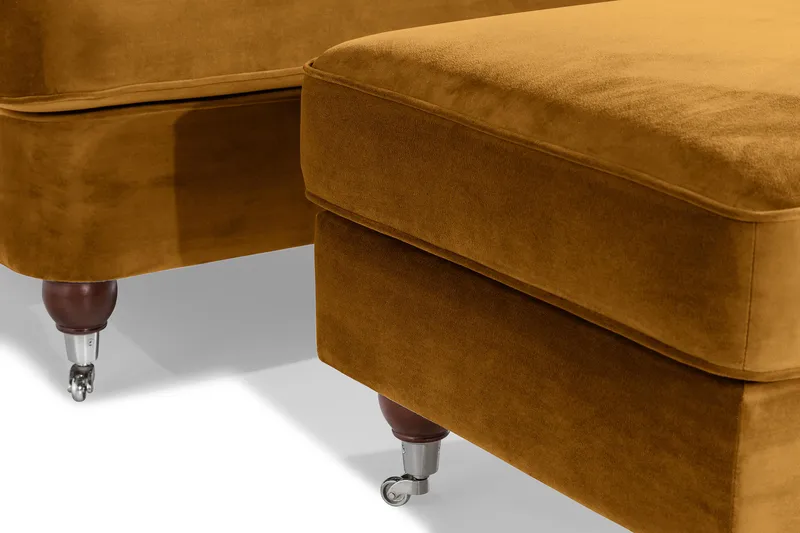 Nojatuoli jalkarahilla New Castle - Meripihka - Huonekalut - Tuoli & nojatuoli - Nojatuoli & lepotuoli - Howard-nojatuolit