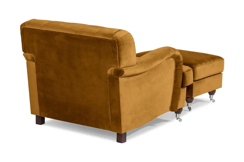 Nojatuoli jalkarahilla New Castle - Meripihka - Huonekalut - Tuoli & nojatuoli - Nojatuoli & lepotuoli - Howard-nojatuolit