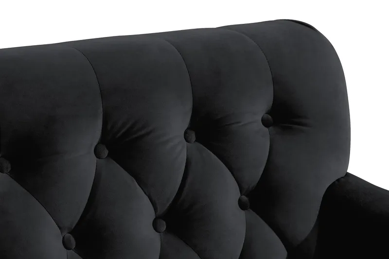 Nojatuoli jalkarahilla New Castle - Musta - Huonekalut - Tuoli & nojatuoli - Nojatuoli & lepotuoli - Howard-nojatuolit