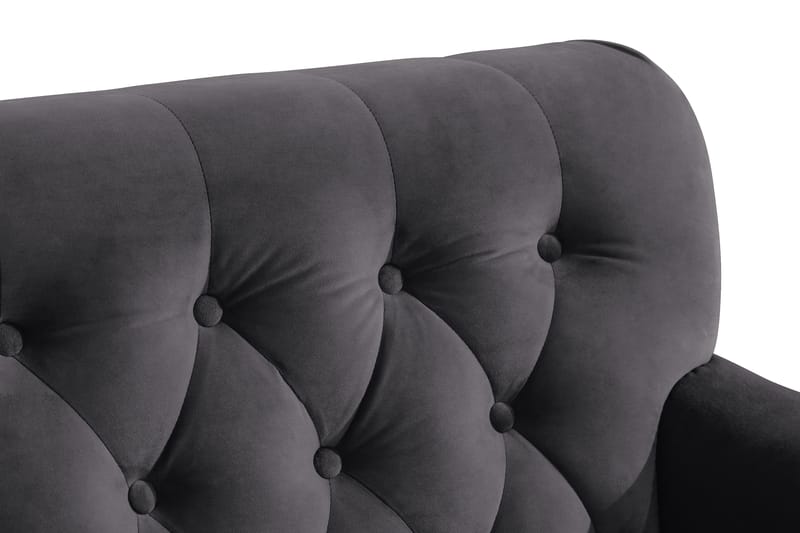 Nojatuoli jalkarahilla New Castle - Tummanharmaa - Huonekalut - Tuoli & nojatuoli - Nojatuoli & lepotuoli - Howard-nojatuolit