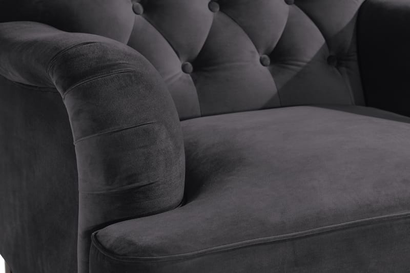 Nojatuoli jalkarahilla New Castle - Tummanharmaa - Huonekalut - Tuoli & nojatuoli - Nojatuoli & lepotuoli - Howard-nojatuolit